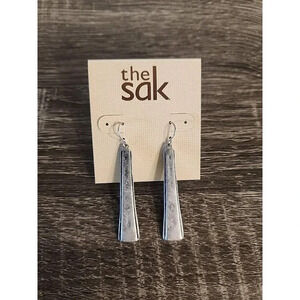 NWT Womens Earrings The Sak Womens Elongated Silver Metal Drop Earrings $29